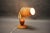 Mid-Century Adjustable Wooden Table Lamp with Floral Shade, Czechoslovakia, 1970 For Sale - Image 10 of 12