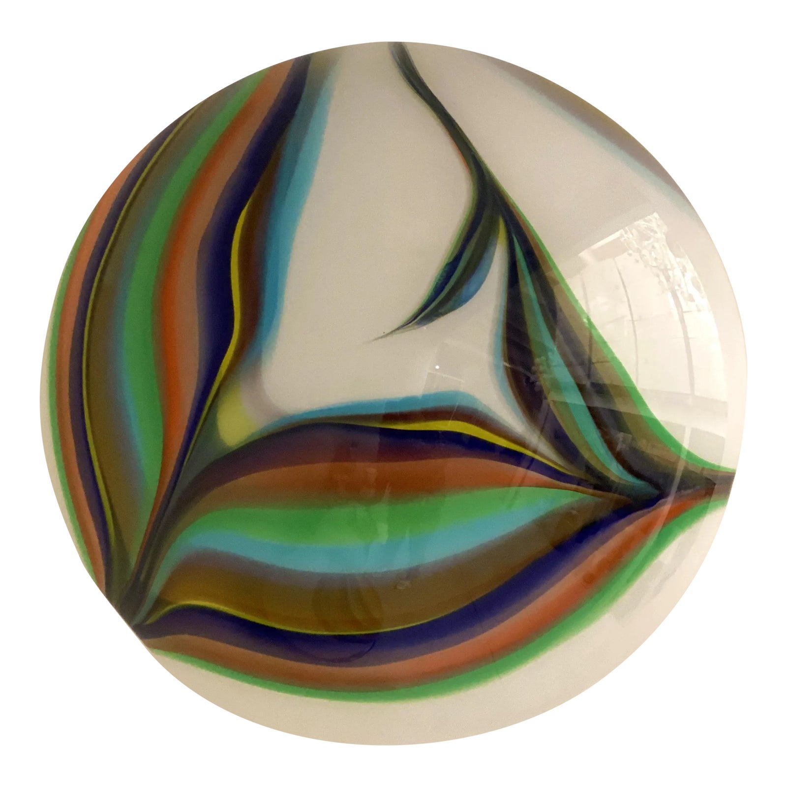 Contemporary Multicolored Reeds in Murano Glass Wall Sconces or Flush ...