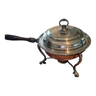 Silver Buffet Chaffing Serving Dish Set For Sale