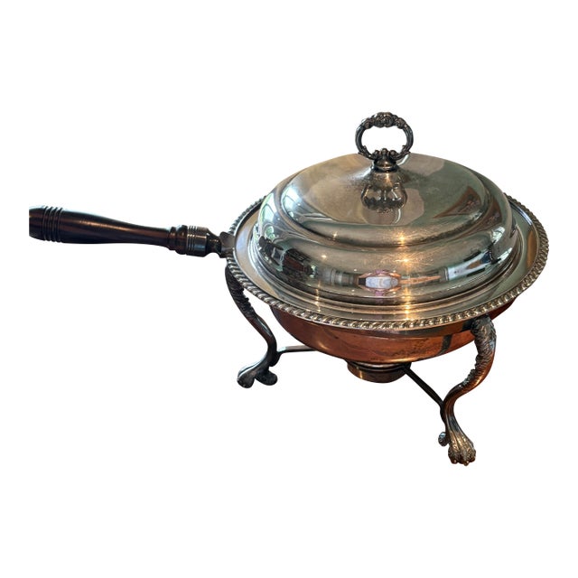 Silver Buffet Chaffing Serving Dish Set For Sale