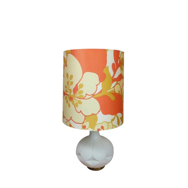 Colorful Umbrella Illuminated Glass Base Noble Table Lamp from Peill & Putzler, 1970s For Sale