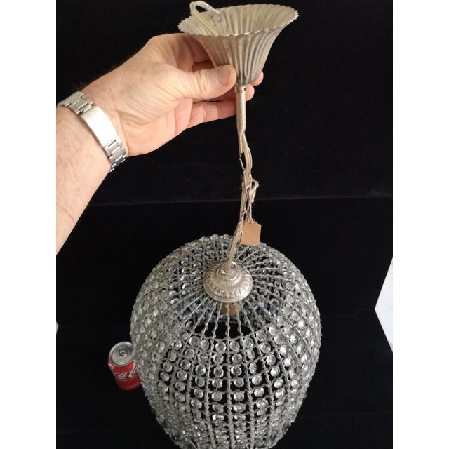Vintage Glass Pendant Light, 1950s For Sale - Image 4 of 15