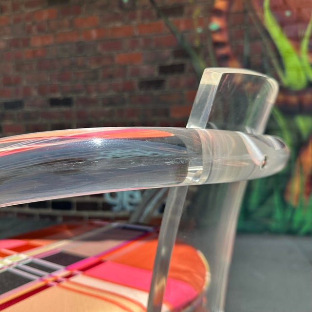Transparent Lucite Dining Set by Charles Hollis Jones Mid-Century Modern For Sale - Image 8 of 12