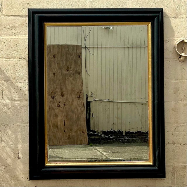 Traditional Vintage Regency Gilt Tipped Mirror For Sale - Image 3 of 5