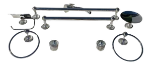 THG Paris Faucet, Handles, Towel Bars, Towel Rings, Soap Dish, Tp Holder and Shower Head - 13 Pieces