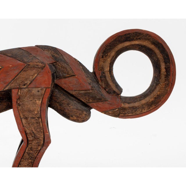 Brown Bambara Chiwara Antelope Headdresses, Pair For Sale - Image 8 of 10