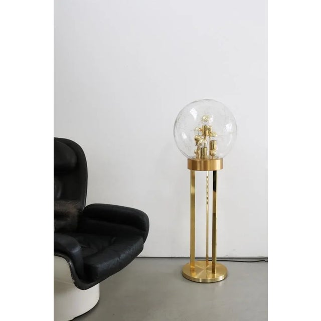 Metal Space Age Sputnik Globe Floor Lamp from Doria, 1970s For Sale - Image 7 of 11