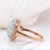 2020s 7.11cts Ethiopian Opal W Natural Diamond Accents Ring in 14k Solid Gold |17x13mm For Sale - Image 5 of 7
