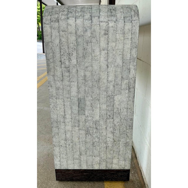 Gray Jonathan Charles Modern Eggshell Gaia Console Table For Sale - Image 8 of 8