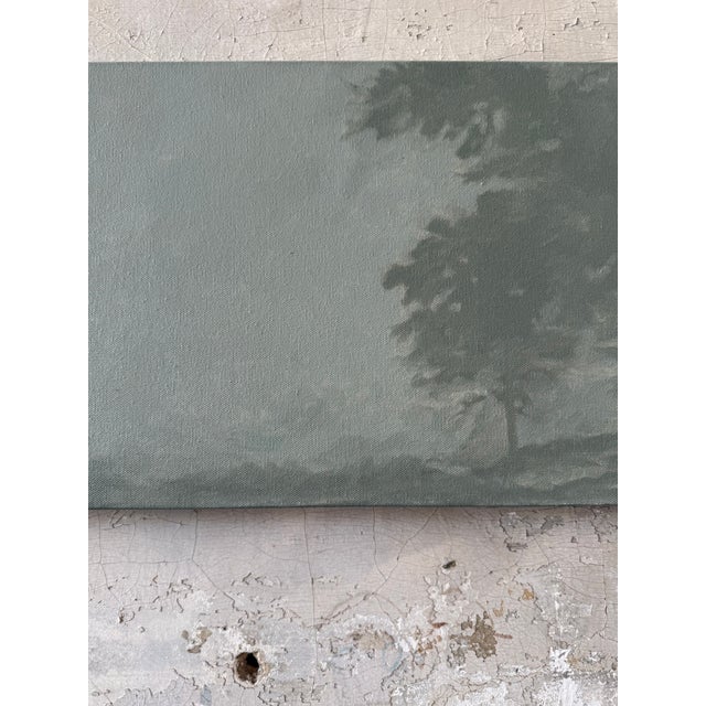 Textile Landscape Painting on Canvas Panel For Sale - Image 7 of 8