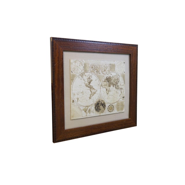 Illustration Late 20th Century Carington Bowles New & Accurate World Map Terrestrial Globe Reproduction 32" For Sale - Image 3 of 12