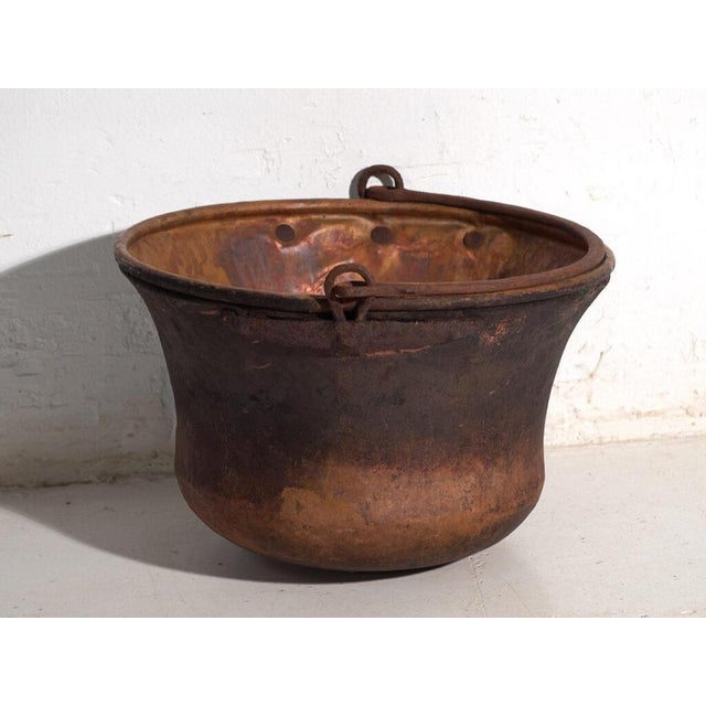 Antique Copper Cauldron, Central Europe, 1900 For Sale - Image 5 of 10