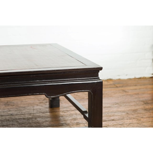 Vintage Negora Lacquered Square Coffee Table For Sale In New York - Image 6 of 12