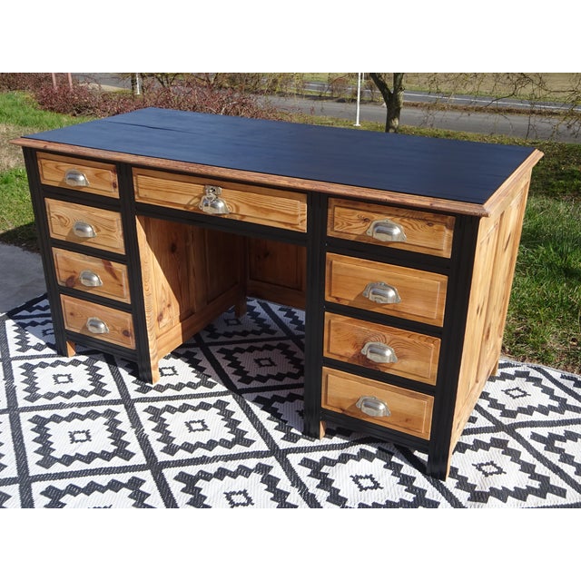 Vintage Desk in Pine, 1940s For Sale - Image 9 of 18