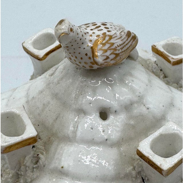 Mid 19th Century Antique Staffordshire Cottage Pastille Burner With Bird For Sale - Image 5 of 6