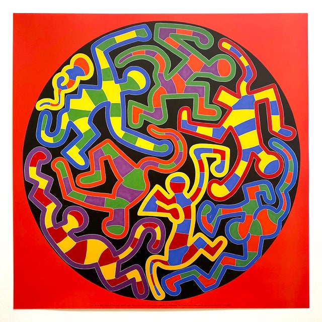 セール 国内 Estate Haring Keith Vintage Art Pop Print Lithograph 1999 アート・デザイン・音楽