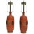 Orange Lava Glazed Ceramic Lamps - a Pair For Sale - Image 13 of 13