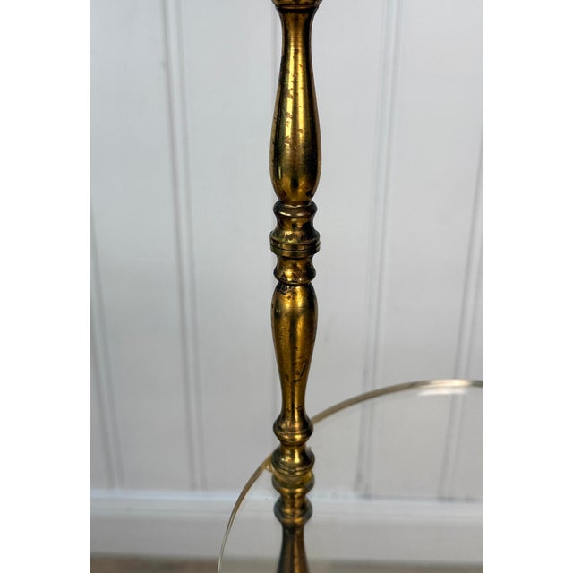 Brass Vintage 1970s Brass & Lucite 4-Tier Etagere Plant Stand For Sale - Image 8 of 9
