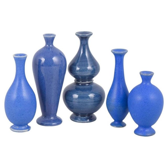 1980s Small Vintage Stoneware Vases by Per Liljegren, 1980s, Set of 5 For Sale - Image 5 of 5