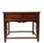 This antique 19th-century table is a traditional two-drawer side table made from solid walnut wood from the Shanxi...