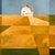 Golden Fields by Justin Wheatley | Acrylic on Canvas White Barn With Gold Fields For Sale