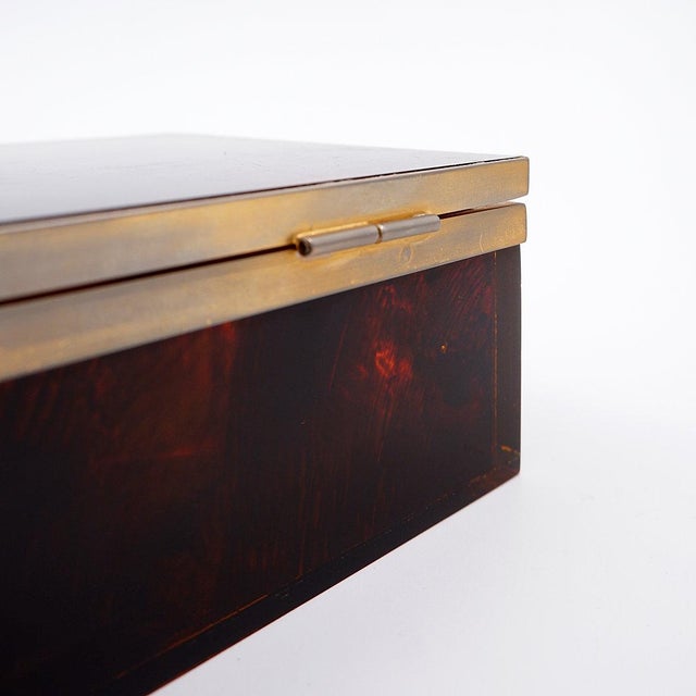 Faux Tortoise Decorative Box from Hermes, 1970s For Sale - Image 6 of 13