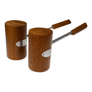 Vintage Modern Salt & Pepper BBQ Length Shakers.