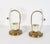 1940s Mid-Century Modern Murano Glass and Brass Bedside Lamps, Italy, 1940s, Set of 2 For Sale - Image 5 of 6
