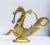 Traditional Pair Venetian Brass Gondola Seahorse For Sale - Image 3 of 3