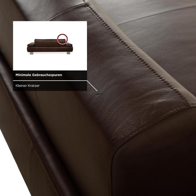 Taboo 3-Seater Sofas in Brown Leather from Willi Schillig, Set of 2 For Sale - Image 10 of 18