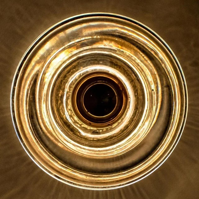 Glass Brass Flush Mount from Cosack Leuchten, 1970s For Sale - Image 11 of 13