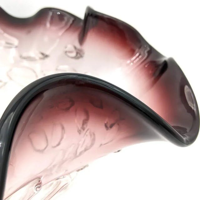 Nubium Centerpiece in Amethyst Murano Glass and Crystal from YourMurano For Sale - Image 7 of 11