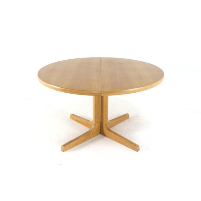 Round Extendable Oak Nordenskov Dining Table For Sale - Image 16 of 16
