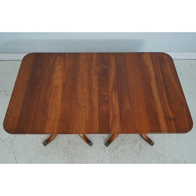 Traditional Stickley Cherry Valley Duncan Phyfe Dining Table For Sale - Image 3 of 18