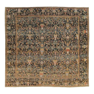 Early 20th Century Square Persian Bakhtiari Large Rug - 14'2" x 14'6" For Sale