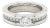 Bvlgari B.zero1 Diamond Solitaire Ring 18k White Gold W/Cert Size 6 / Eu 52 For Sale