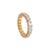 Early 21st Century 18k Yellow Gold Full Eternity 4.43ct. Asscher Cut Diamond Accented Wedding Band For Sale - Image 5 of 7