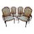 French Provincial Dining Chairs Vintage Set of 6 For Sale