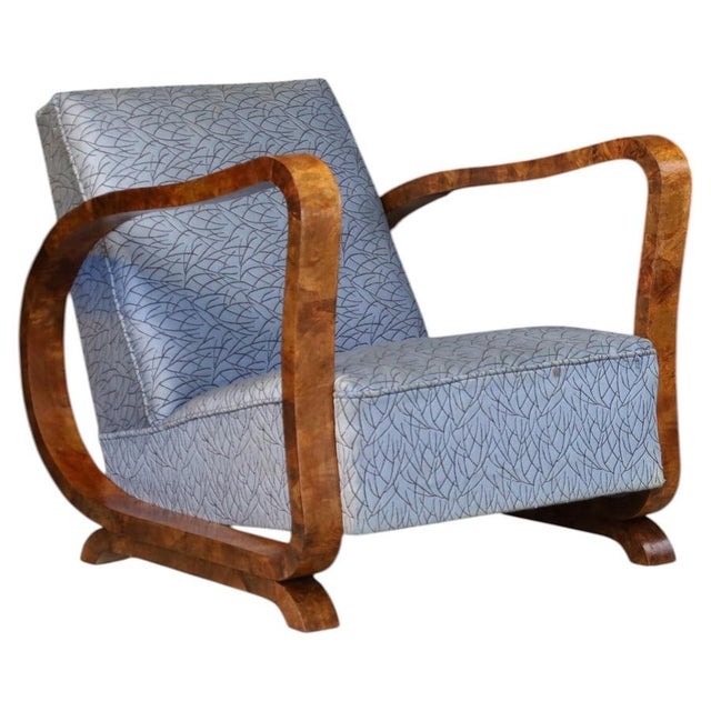 Art Deco Burl Wood Sculptural Club Chair, Italy, 1930s For Sale - Image 16 of 16