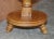Vintage English Light Oak Pedestal Jardiner For Sale - Image 6 of 10