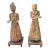 Stately Antique Life Size Wooden Statues - a Pair For Sale