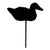 Vintage Hand Made Duck Cardboard Cutout Decoy Sign on Metal Bar For Sale
