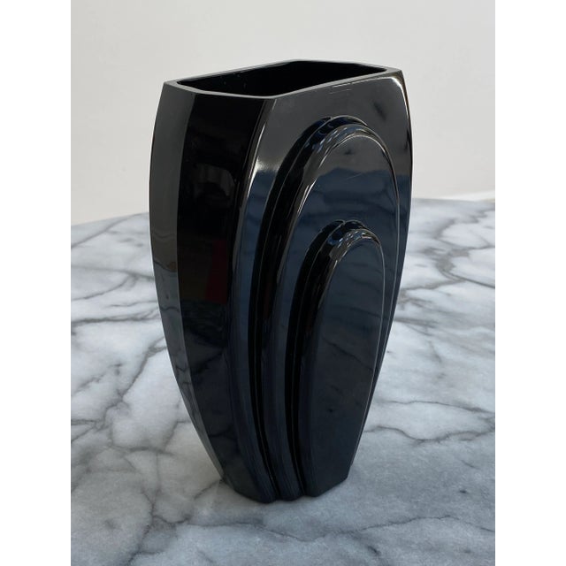 Glass George Sakier for Fostoria Glass Company Vase For Sale - Image 7 of 13