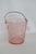 Early 20th Century Early 20th Century Fostoria Versailles Pink Depression Glass Ice Bucket With Metal Handle 4503b For Sale - Image 5 of 16