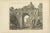 Antique print titled 'Ruin de Kew vuë par le Nord'. Copper engraving of a ruin of the Kew gardens. This print originates...