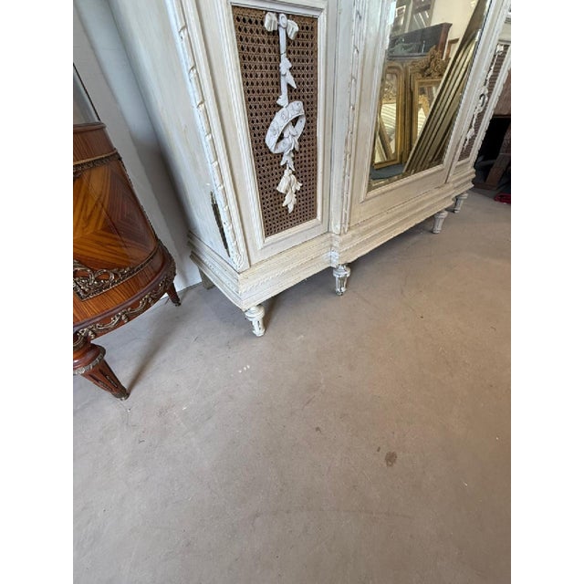 18th Century Large 18th Century French Louis XVI 3-Door Bookcases or Armoire For Sale - Image 5 of 17