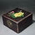 Brass Vintage Chinese Rosewood Box With Mother of Pearl Inlay & Brass Latch For Sale - Image 8 of 8