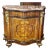 French Louis XV Style Bombe Commode – Floral Marquetry, Marble Top & Gilded Bronze Details For Sale