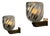 Mezzo Diamante Murano Glass Sconces attributed to Carlo Scarpa for Venini, 1940s, Set of 2 For Sale