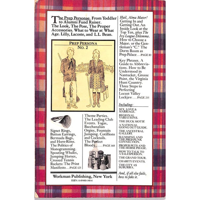 Traditional "The Official Preppy Handbook" 1980 Birnbach, Lisa (Inscribed) For Sale - Image 3 of 15
